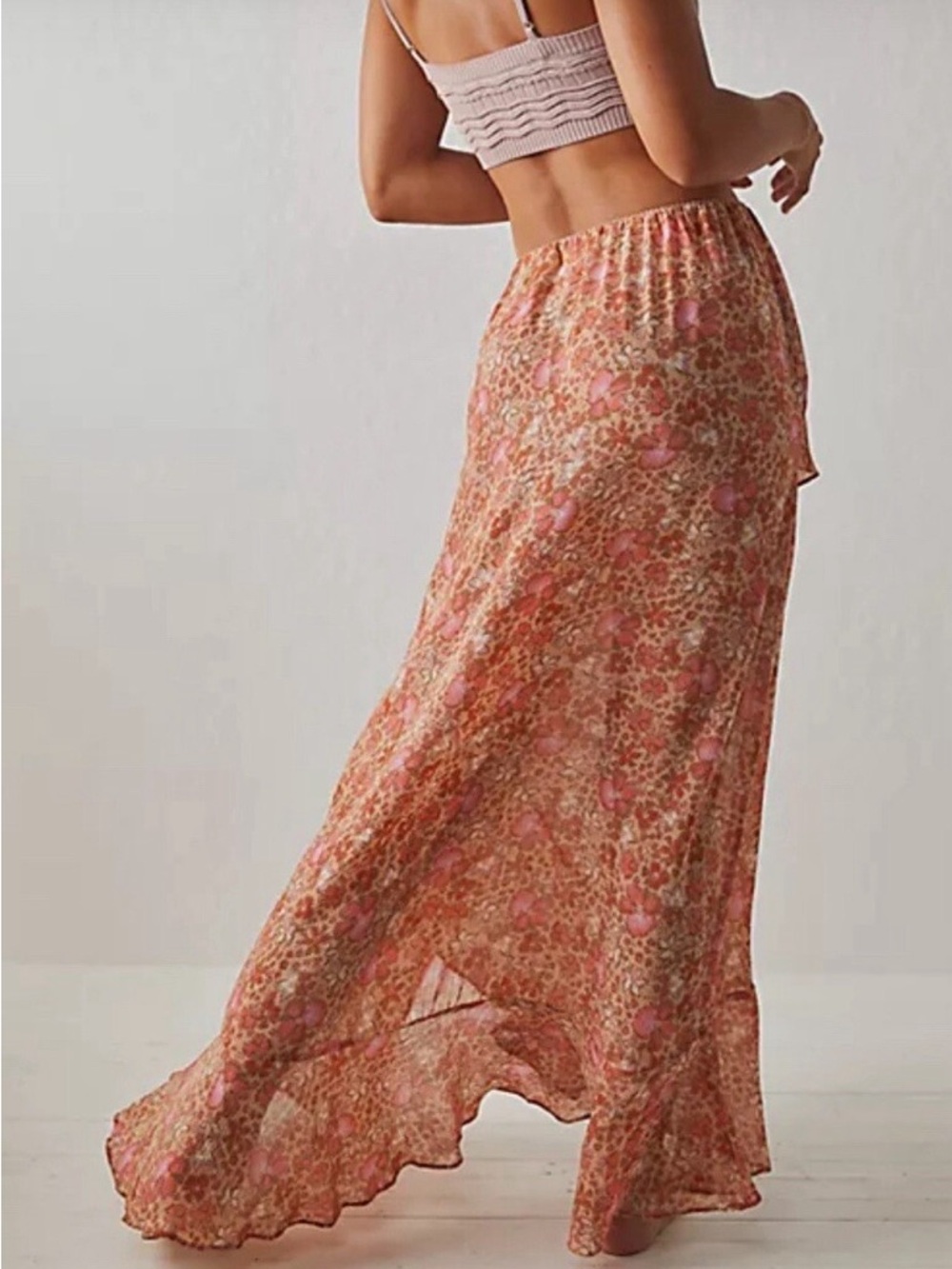 Free People Romance  Me tiered ruffle maxi skirt - Picture 3 of 8
